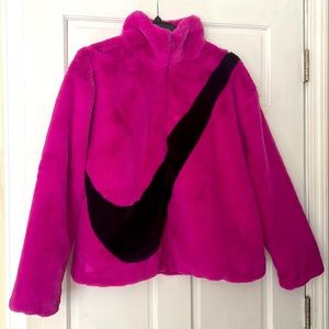 Faux Fur Nike Jacket